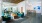 a large living room with a large glass ceiling